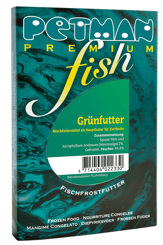 Petman Premium fish Verpackung der Sorte Grünfutter