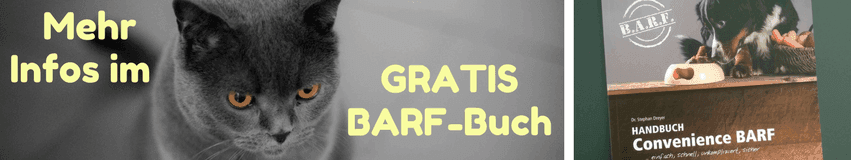 gesunde Tiernahrung kann einfach sein kostenloses BARF-Buch von Petman Tiernahrung