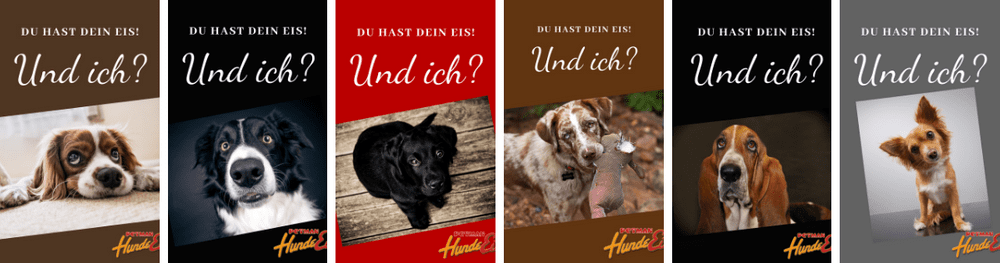 Und Ich - Plakatserie Hundeeis 2021